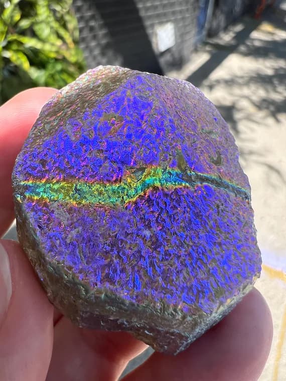 Electric Moonbeam aura Scapolite, terminated