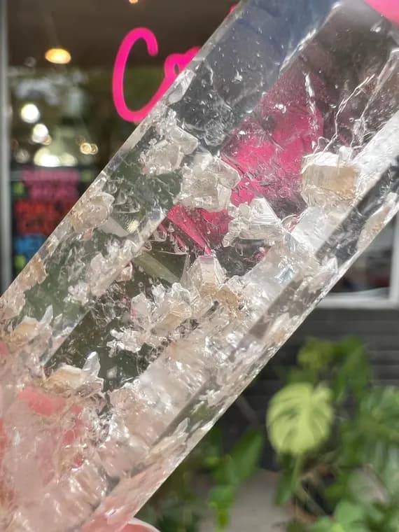 RARE Clear Quartz Manifestation tower, contact quartz generator cluster point obelisk