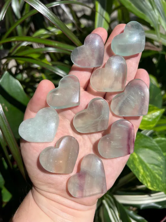 Beautiful Green fluorite polished puffy heart