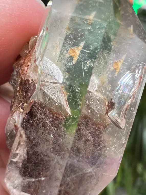 RARE lodolite Garden Quartz Manifestation tower, contact quartz/penetrator generator point obelisk