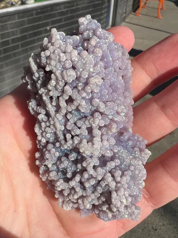 Angel aura Grape Agate, Chalcedony, quartz